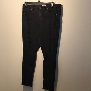 Mudd black ripped jeans size 17